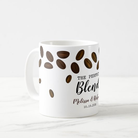 Die perfekte Mischung für eine Kaffeepause Kaffeetasse (Vorderseite Links)