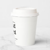 Die perfekte Mischung für Hochzeitscoffee Pappbecher (Links)