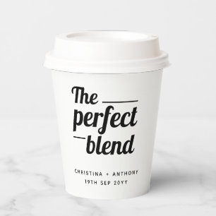 Die perfekte Mischung für Hochzeitscoffee Pappbecher