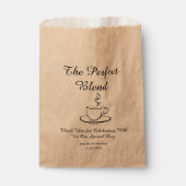 die perfekte Mischung, Hochzeit danke Kaffee Geschenktütchen (Vorderseite)