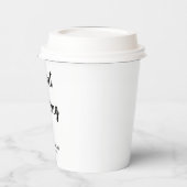 Die perfekte Mischung Hochzeitskaffeepapierbecher Pappbecher (Links)
