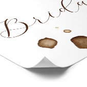 Die perfekte Mischung! Kaffee-Brautabschiedswelcom Poster (Ecke)