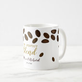 Die perfekte Mischung Kaffee-Hochzeit Braut und Br Kaffeetasse (VorderseiteRechts)