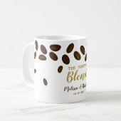 Die perfekte Mischung Kaffee-Hochzeit Braut und Br Kaffeetasse (Vorderseite Links)