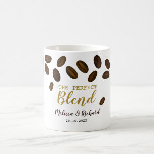 Die perfekte Mischung Kaffee-Hochzeit Braut und Br Kaffeetasse