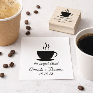 Die perfekte Mischung Kaffee Hochzeit Danke Gummistempel