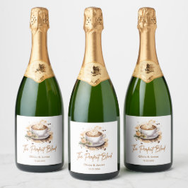 Die perfekte Mischung Kaffee Hochzeit Paare Brause Schaumweinetikett