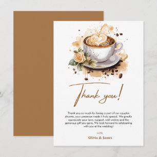 Die perfekte Mischung Kaffee Hochzeit Paare Shower Dankeskarte
