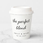 Die perfekte Mischung | Kaffee Lover Wedding Pappbecher (Vorderseite)