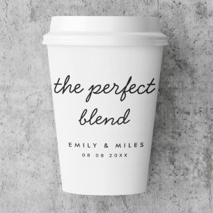 Die perfekte Mischung   Kaffee Lover Wedding Pappbecher
