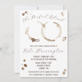 Die perfekte Mischung, Kaffee, Stände, Brautparty Einladung (Vorderseite)