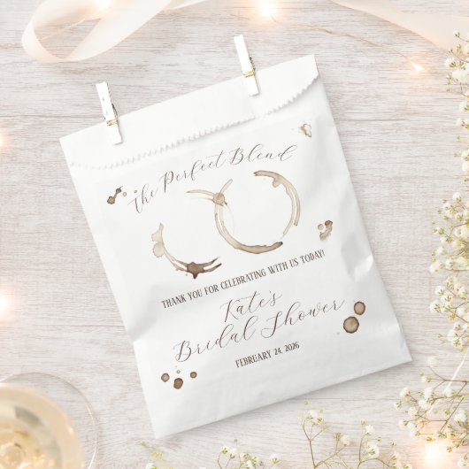Die perfekte Mischung, Kaffee, Stände, Brautparty Geschenktütchen (Ausgeschnitten)