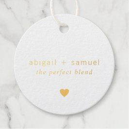 Die perfekte Mischung moderner Goldene Foil-Hochze Geschenkanhänger