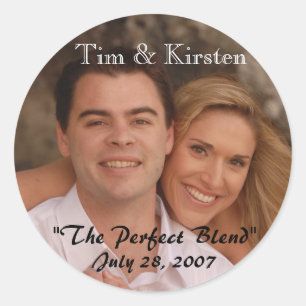 "Die perfekte Mischung" Runder Aufkleber