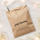 Die perfekte Mischung Rustikale Hochzeitskaffee-Ge Geschenktütchen (Ausgeschnitten)