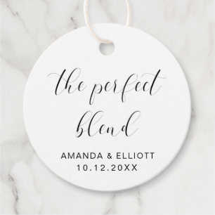 Die perfekte Mischung Schwarz Weiße Typografie Hoc Geschenkanhänger