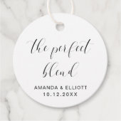 Die perfekte Mischung Schwarz-weißer Typografie-Ho Geschenkanhänger (Vorderseite)