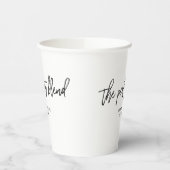 Die perfekte Mischung, Tee oder Kaffee Pappbecher (Links)