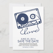 Die perfekte Mix-Hochzeit rettet das Datum {Marine Save The Date (Vorderseite)