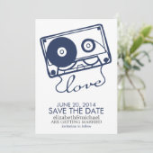Die perfekte Mix-Hochzeit rettet das Datum {Marine Save The Date (Stehend Vorderseite)