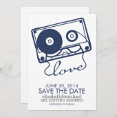 Die perfekte Mix-Hochzeit rettet das Datum {Marine Save The Date (Vorne/Hinten)