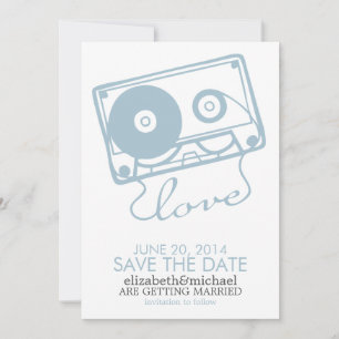 Die perfekte Mix Hochzeit Save the Date {hellblau}