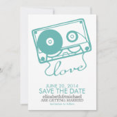 Die perfekte Mix-Hochzeit speichert das Datum {aqu Save The Date (Vorderseite)