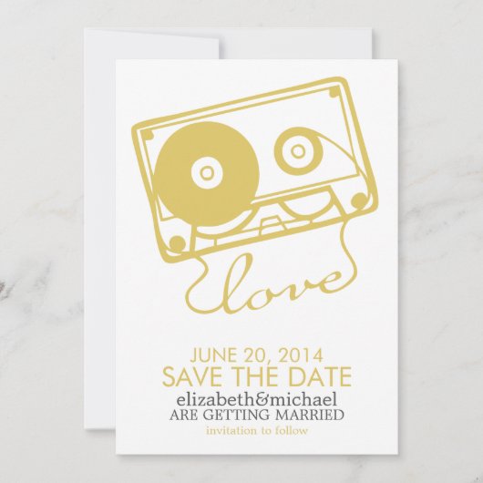 Die perfekte Mix-Hochzeit speichert das Datum {gel Save The Date (Vorderseite)
