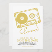 Die perfekte Mix-Hochzeit speichert das Datum {gel Save The Date (Vorne/Hinten)