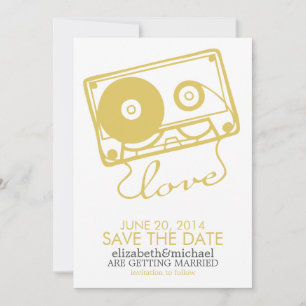 Die perfekte Mix-Hochzeit speichert das Datum {gel Save The Date