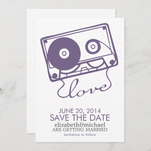 Die perfekte Mix-Hochzeit speichert das Datum {lil Save The Date (Vorne/Hinten)