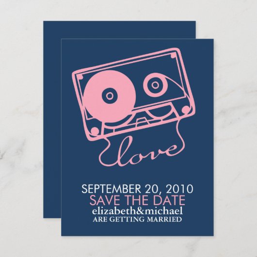 Die perfekte Mix-Hochzeit speichert das Datum Save The Date (Vorne/Hinten)