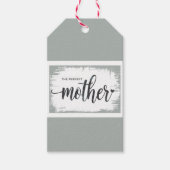 Die perfekte Mutter-Geschenkmarke Geschenkanhänger (Vorderseite)