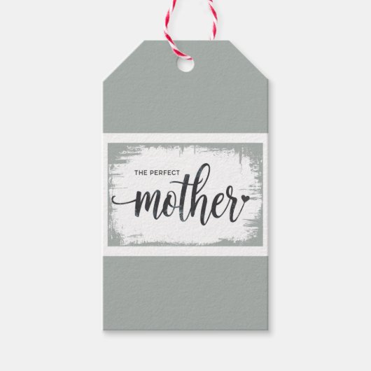 Die perfekte Mutter-Geschenkmarke Geschenkanhänger (Vorderseite)