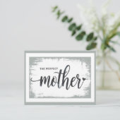Die perfekte Mutterpostkarte für die Mama Postkarte (Stehend Vorderseite)