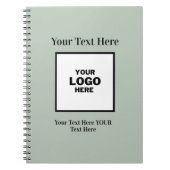 Die perfekte Notebook-Sage Green Wedding Notizblock (Vorderseite)