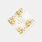 Die perfekte Paar-Birnen-Brautparty Serviette (Ecke)