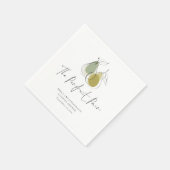 Die perfekte Paar-Doodle-Sage-Koordinationsdusche Serviette (Ecke)
