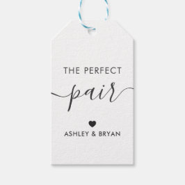 Die perfekte Paarmarke, die hausgemachte Geschenkm Geschenkanhänger