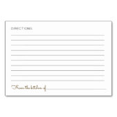 Die perfekte Pair Birnen Brautparty-Rezeptionskart Tischnummer (Rückseite)