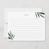 Die perfekte Pair-Brautparty-Rezept-Karte Einladung (Rückseite)