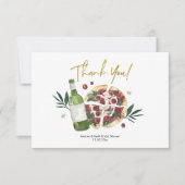 Die perfekte Pizza und Bier Dankeschön Karte (Vorderseite)