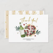 Die perfekte Pizza und Bier Dankeschön Karte (Vorne/Hinten)