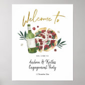 Die perfekte Pizza und das Begrüßungszeichen Poster (Vorne)