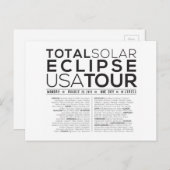 Die perfekte Postkarte für das Total Solar Eclipse (Vorne/Hinten)