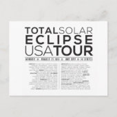 Die perfekte Postkarte für das Total Solar Eclipse (Vorderseite)