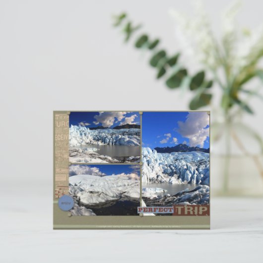 Die perfekte Reise nach Alaska Postkarte (Stehend Vorderseite)