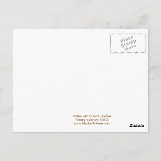 Die perfekte Reise nach Alaska Postkarte (Rückseite)