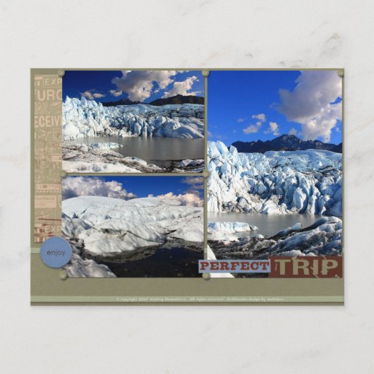 Die perfekte Reise nach Alaska Postkarte (Vorderseite)