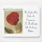 Die perfekte Rose gegen Mutter Mousepad (Vorne)